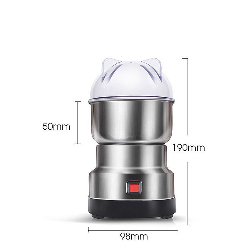 Electric Coffee Grinder Stainless Steel Grinder Cafe Coffee Machine Washable Detachable Coffe Beans Chopper Blender Coffee Mill