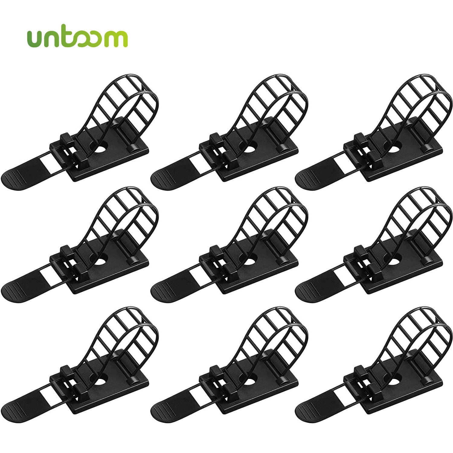 Untoom Lijm Kabelmanagement Clips Verstelbare Nylon Kabel Strap Ties Draad Klemmen Kabel Organizer Voor Netwerk Draad Netsnoer