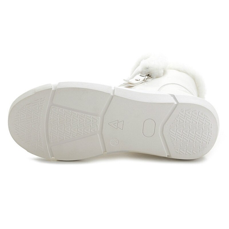 Vinter varme sko kvinne hvite joggesko høy topp glidelås vinter fløyel pels dame fritidssko svarte joggesko plattform