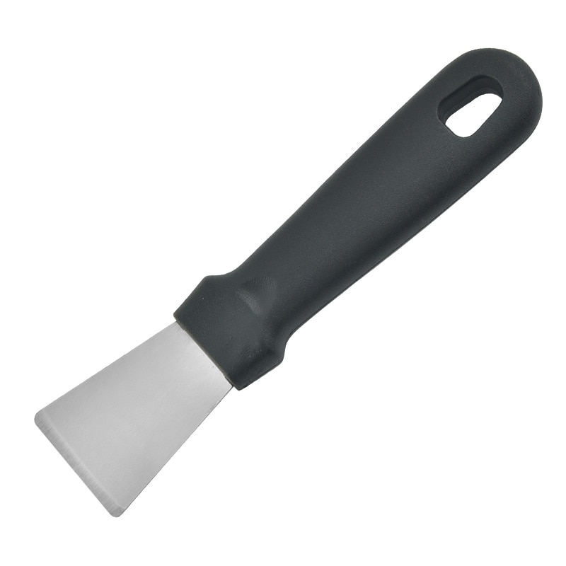 Multipurpose Kitchen Cleaning Spatula Scraper For Cleaning Oven Cooker Tools Utility Knife Kitchen Accessories: Black Straight