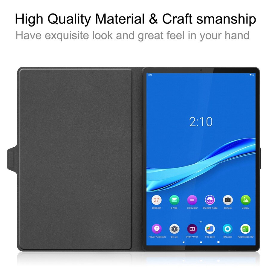 Hoesje voor lenovo tab  m10 fhd plus 10.3 tb-x606f tb -x606x 10.3 inch smart cover funda voor lenovo tab  m10 plus cover + film + pen