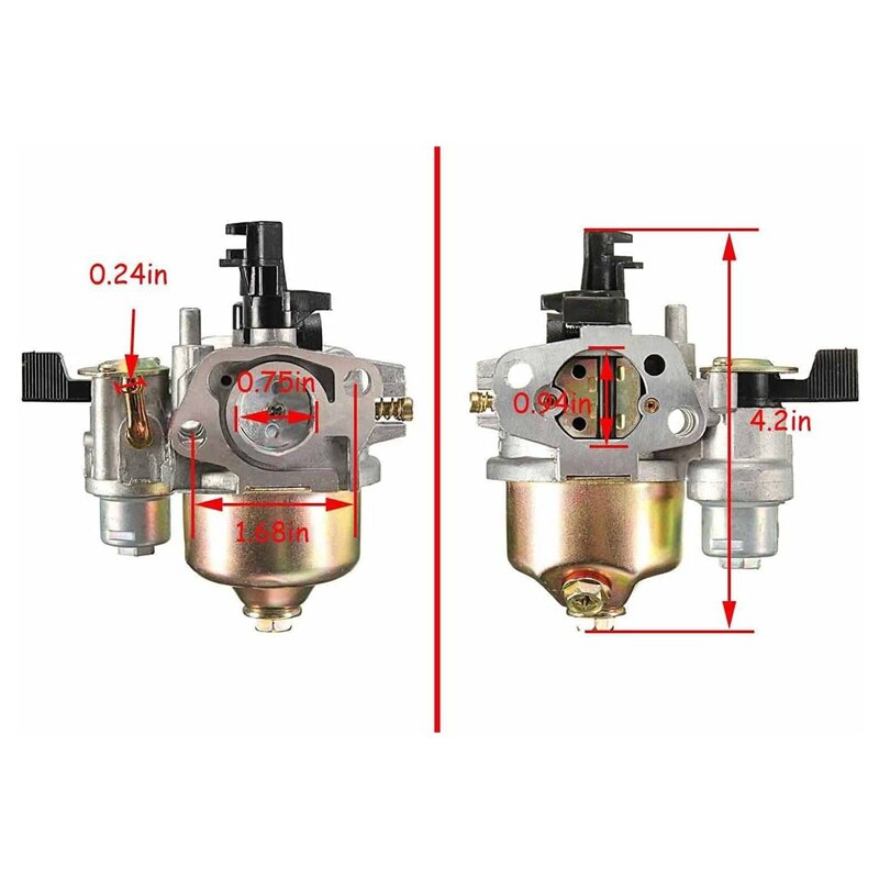 per Honda GX160 5.5HP carburatore di qualità di ricambio con leva 16100-ZH8-W61