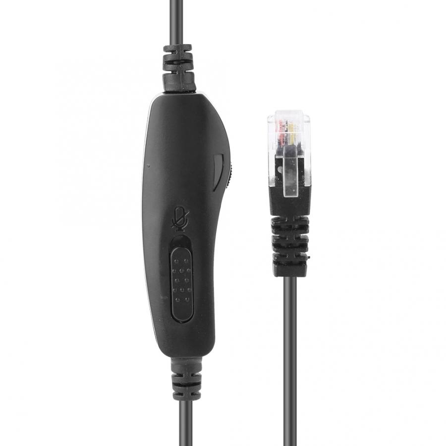 Casque de Center d'appel casque RJ9 avec Microphone suppression du bruit contrôle du Volume muet pour boîte d'appel/réseau VOIP téléphone PC jeu