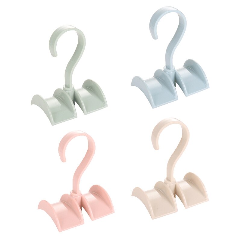 Rotating Storage Rack Bag Hanger Without Punch Clothes Plastic Rack Tie Coat Closet Hanger Wardrobe Organizer