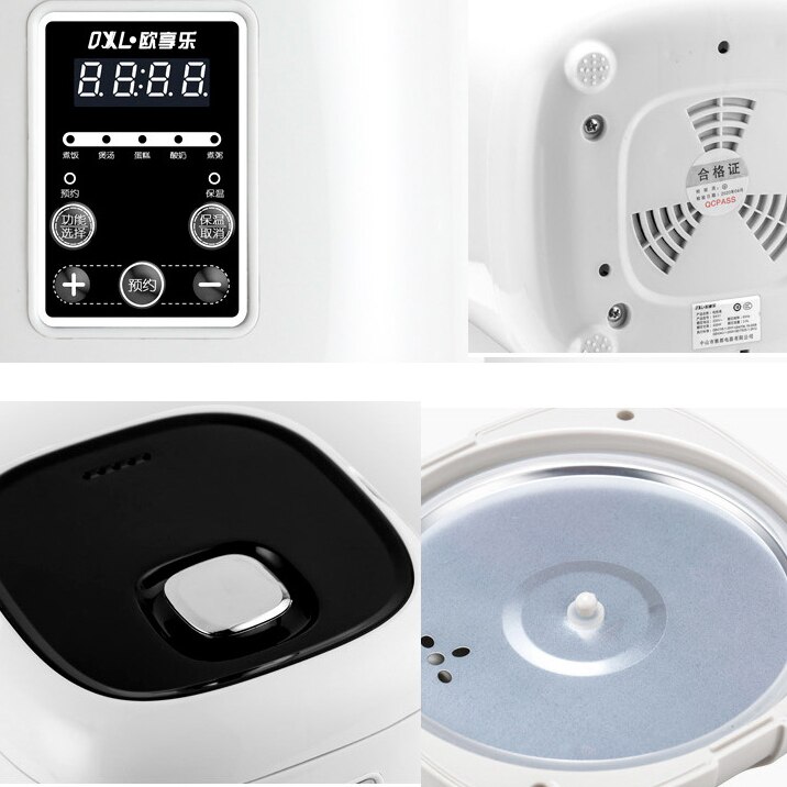 1.5L Mini Electric Rice Cooker Heating Food Multifunction Meal Cooking Pot 1-3 People Lunch Box EU US Plug