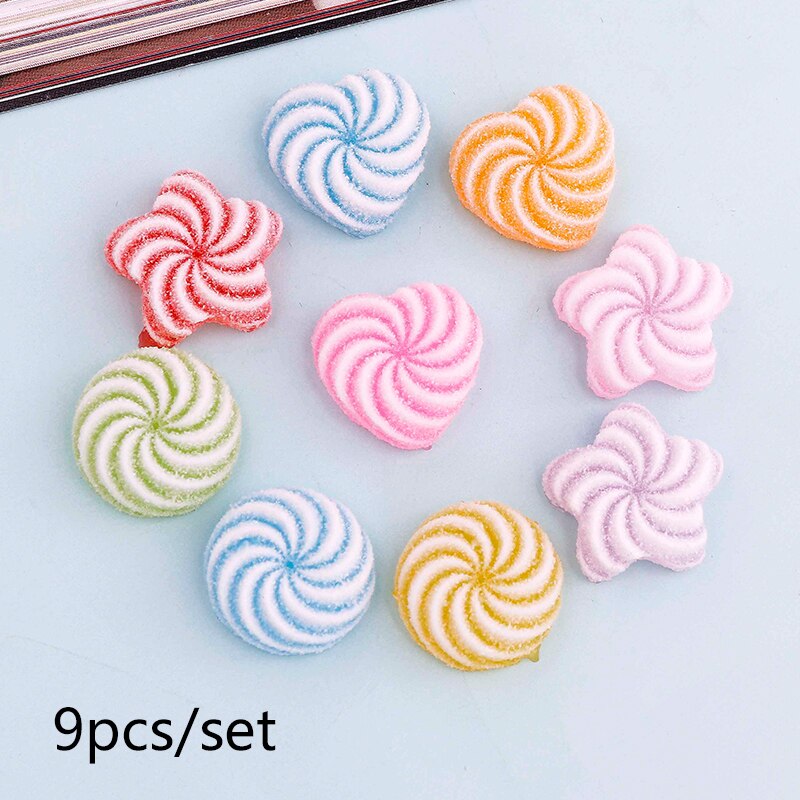 Plat Hars Plakboek Gemengde Transparante Pailletten Set Shell Seahorse Dolfijn Diy Ambachten Decoratieve Accessoires: Swirl candy