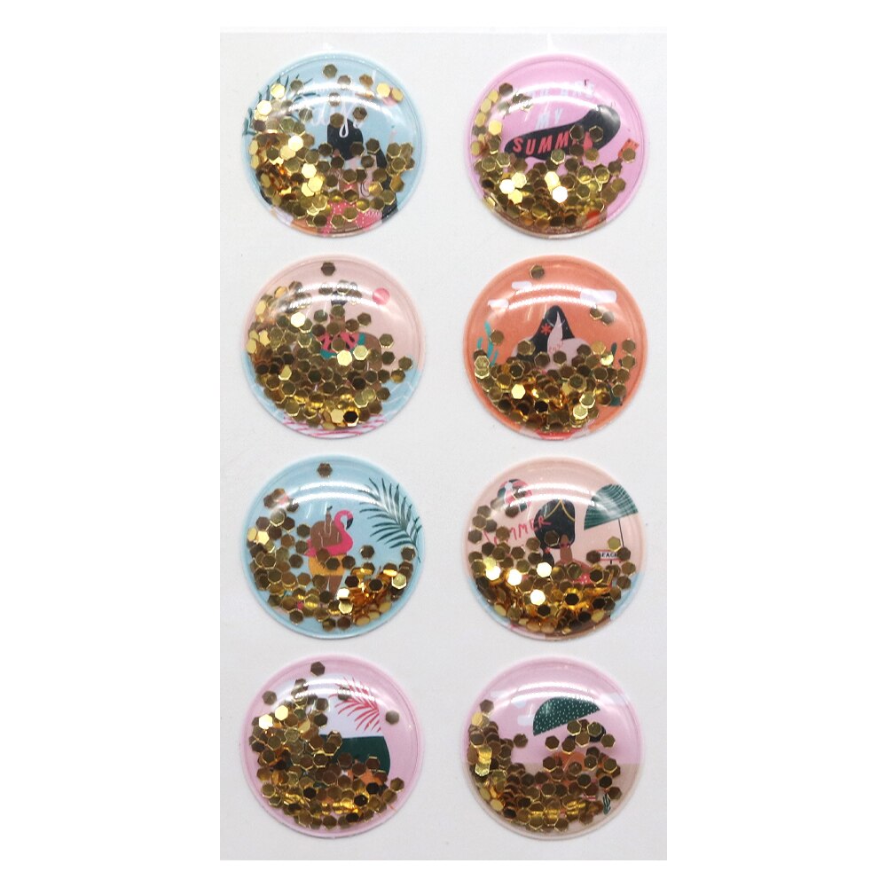 Polku paljetti shaker tarrat koristeet tee itse askartelu scrapbooking korttien teko päiväkirjakoristeet