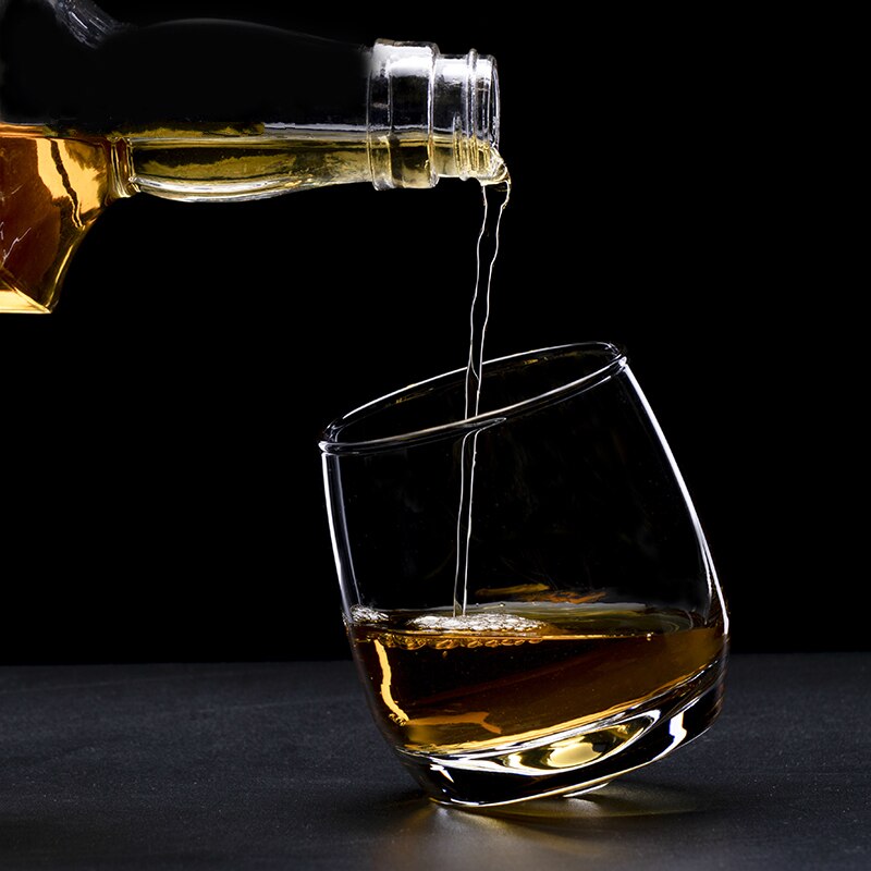 Océan tournant Scopperil gobelet à Whisky hétéromorphe cône fond fouet haut Brandy Snifter Verre spiritueux Whisky Verre de roche