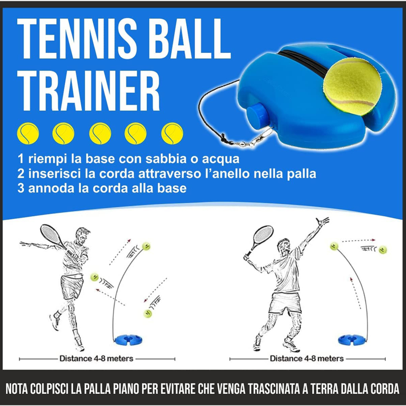 Tennis Training Ball Tennis Trainer Training Primary Tool Exercise Self-study Rebound Ball Indoor Tennis Practice