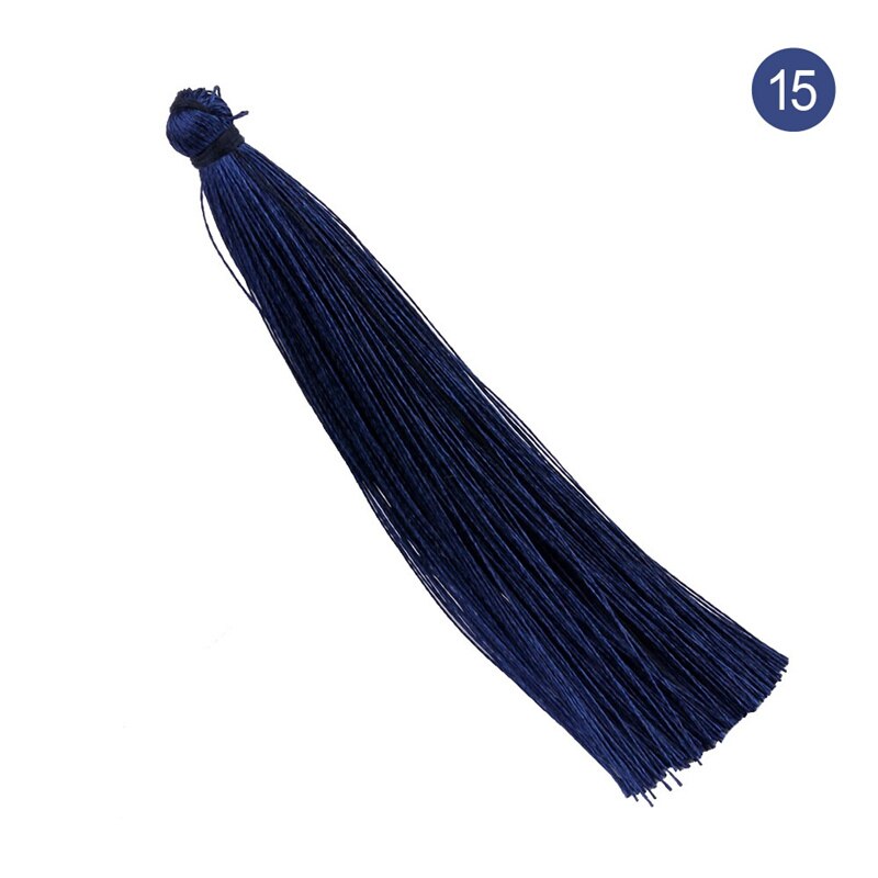 100 Stks/pak Zijde Kwastje Hanger Ketting Earring Bevindingen 90Mm Kwasten Voor Diy Sieraden Maken Accessoires Gemengde Kleuren: color 15