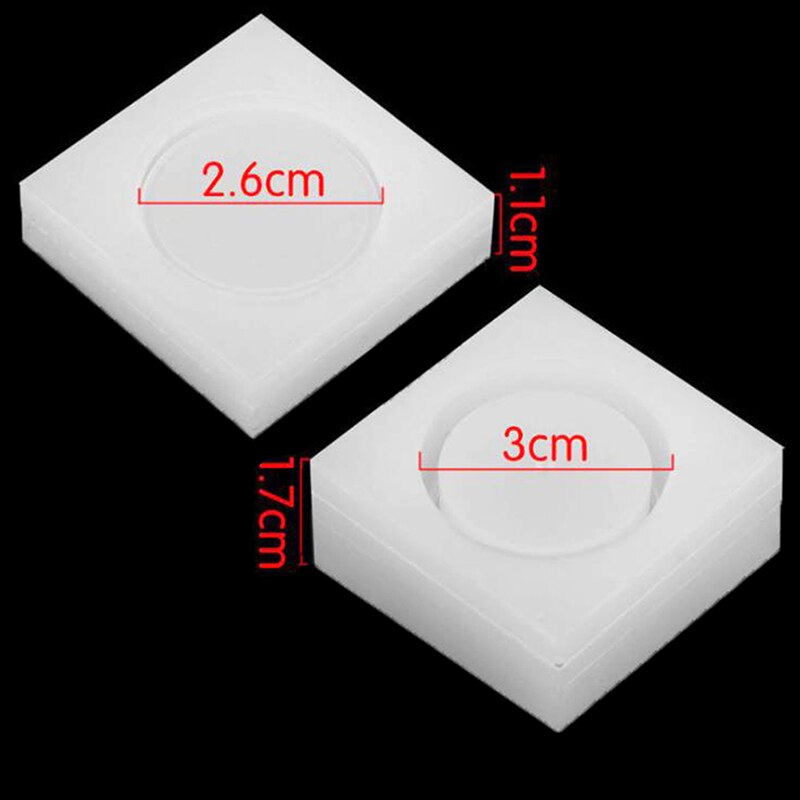 1 set diy runda smycken gör silikon förvaringsbox epoxihartsformar hartsgjutning hantverksverktyg castin hantverk handgjorda