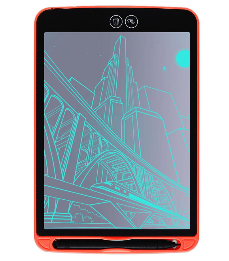 10 inch Ultra-thin LCD Writing Tablet Digital Drawing Tablet Toys Handwriting Pads Graphic Electronic Tablet Board With Battery: Red