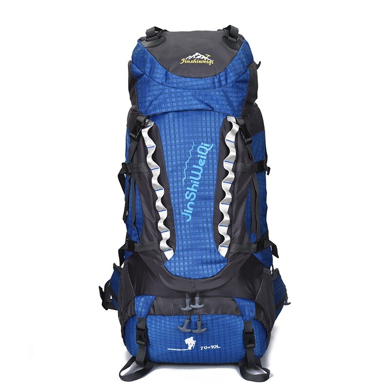 Camping hiking bag Outdoor Climbing Backpacks Waterproof Nylon Travel Sport Mountaineering Bags Zipper Hiking Backpack 80L