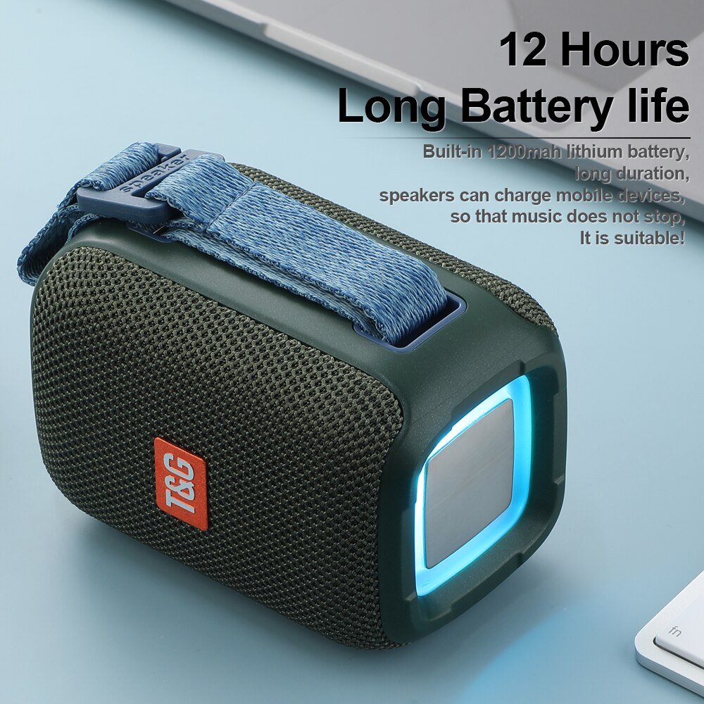 Tragbare TG339 Lautsprecher Drahtlose Bluetooth-kompatibel Wasserdichte draussen Stereo Lautsprecher Subwoofer Unterstützung TF Karte FM Radio