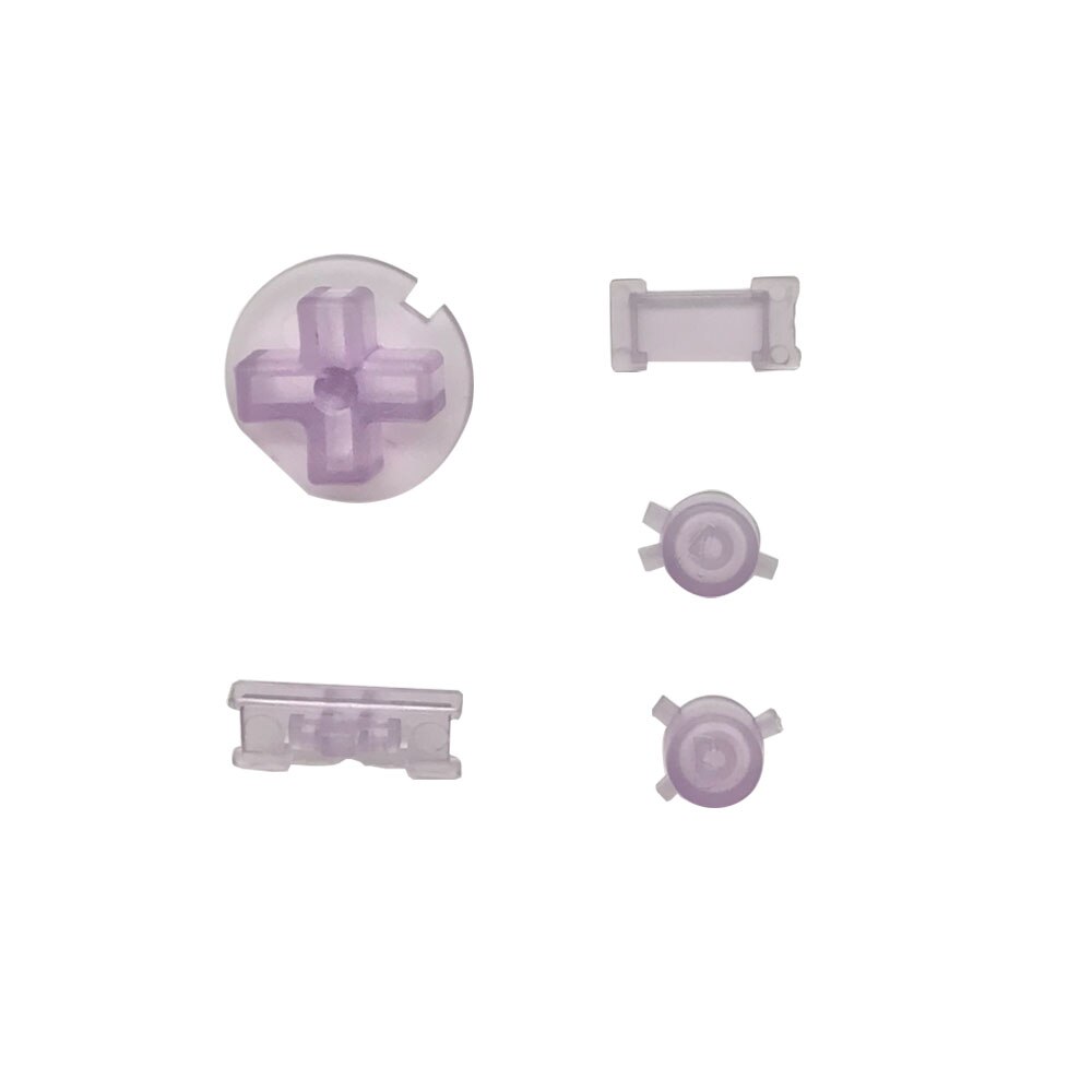 Neue 16 Farben Tasten für GBC EINE B D-Pad Tasten mit Power ON/OFF Tasten Tastaturen Für gameboy Farbe Spiel Konsole Zubehör: Clear Purple