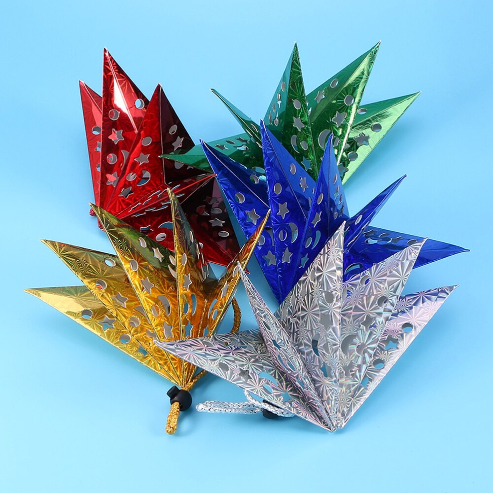 5PCS 30CM Paper Star Light Hollow Paper Star Lampshade Decoration Ornament Lantern Lamp for Party