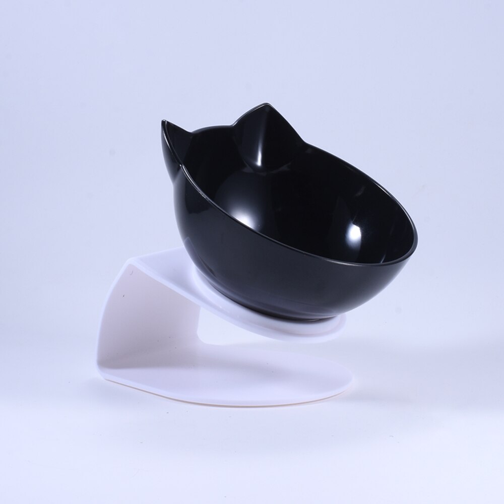 Bol à chien Double bol pour chat antidérapant avec support pour animaux de compagnie bol à eau pour chat nourriture pour chats bols pour animaux de compagnie pour chiens fournitures de produits d'alimentation: Black Single