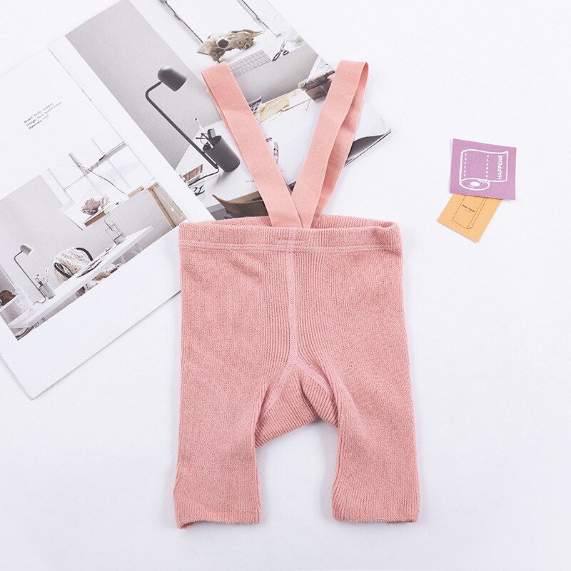 Calça collants de malha macia para crianças, top curto de meia-calça para meninos e meninas, verão: Rosa / 12-24M