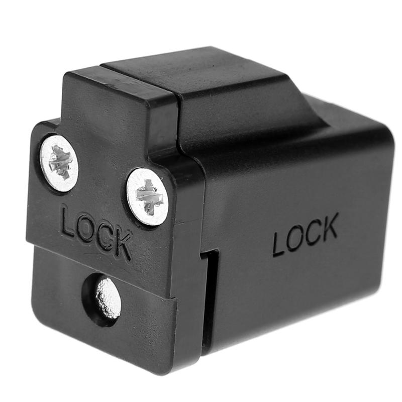 Aluminum Alloy Door Window Security Lock Window Restrictor Locks Sliding Window Lock Child Safety with 2 Keys: black
