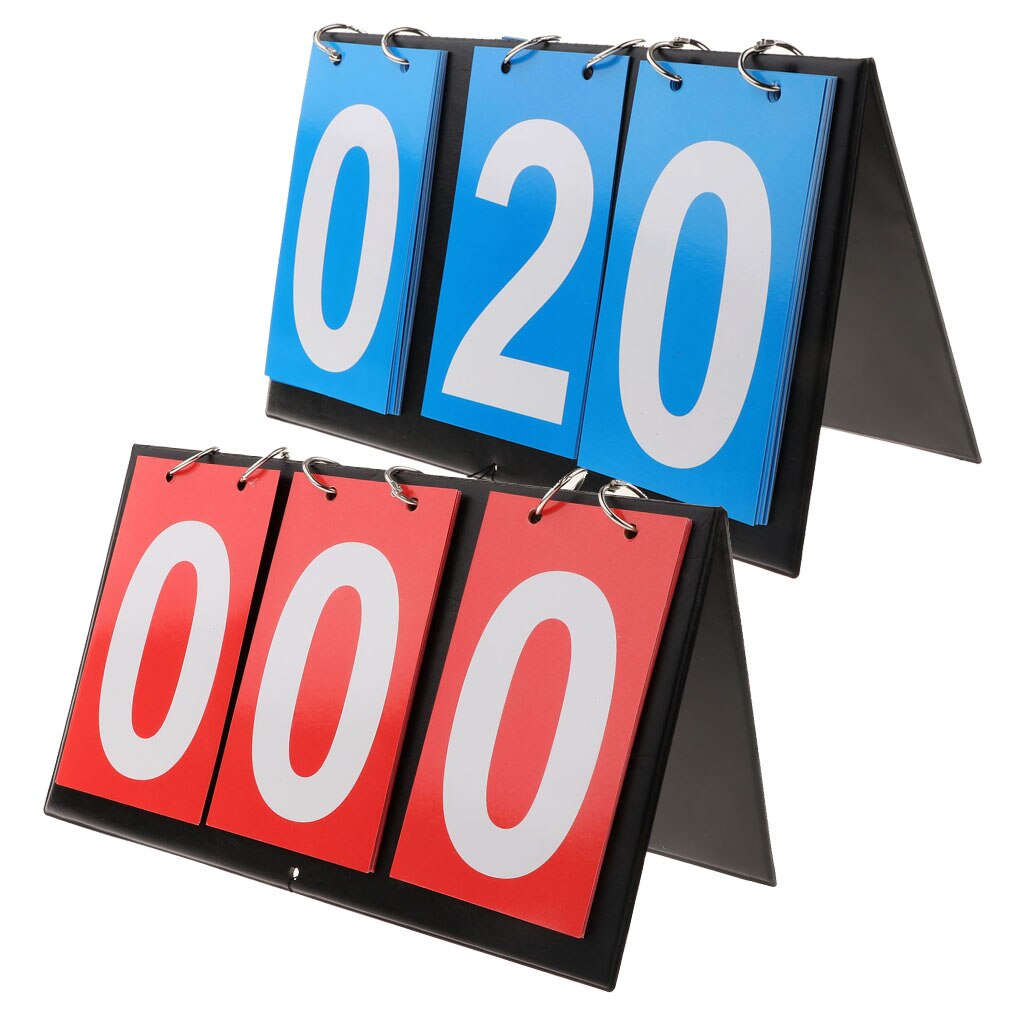 3-Digital Number Scoreboard Portable Tabletop Score Keeper Kits