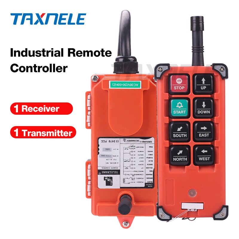 Industrial remote controller AC 220V 110V 380V 36V DC 12V 24V wireless switches Hoist Crane Control Lift Crane 868mhz 315mhz: 1pcs transmitter / DC 24V
