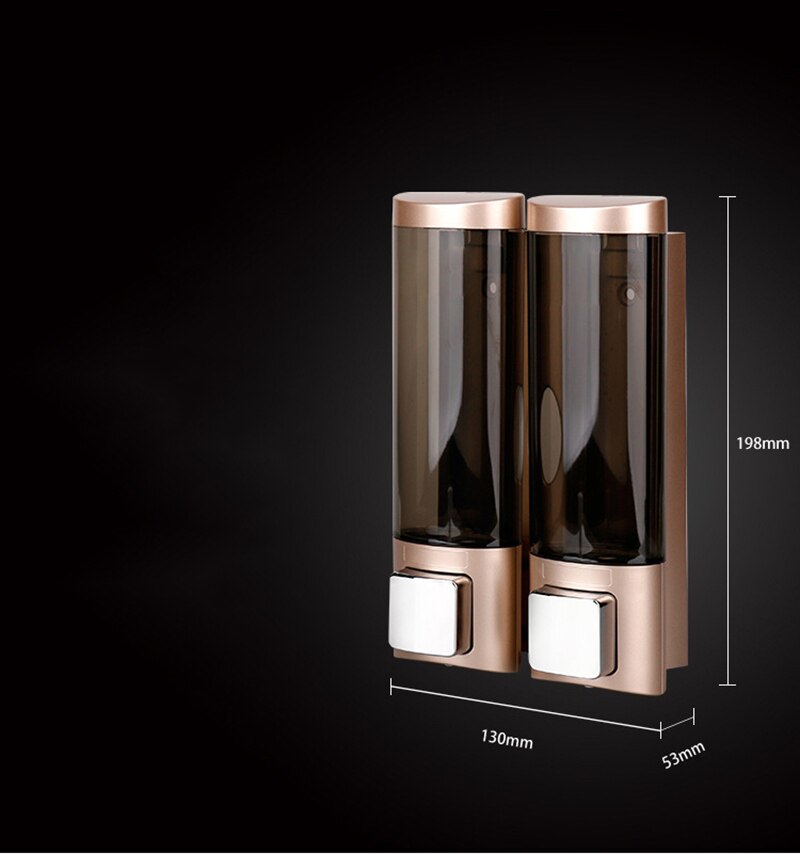 Veggmontert manuell såpedispenser sanitizer flaske sjampo flaske dårlig flytende boks baderomsutstyr maskinvare