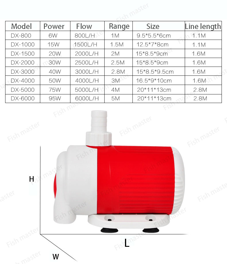 Fish tank submersible pump bottom suction tank pump bottom filtration silent fecal exchange pump bottom suction pump