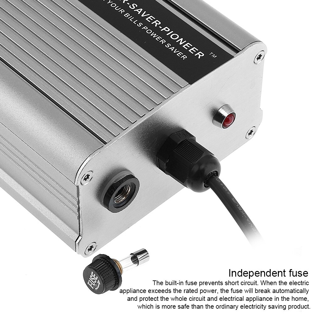 50KW Intelligent Electricity Saving Box 90-250V Power Factor Energy Saver ahorradorde Electricity Bill Killer with EU/UK Plug