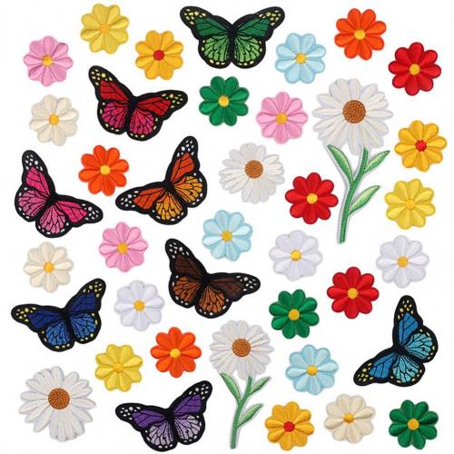 1 Set Sew Applique Exquisite Wide Application Polyester Fine Texture Butterfly Embroidered Appliques Home Decoration Lovely: 39