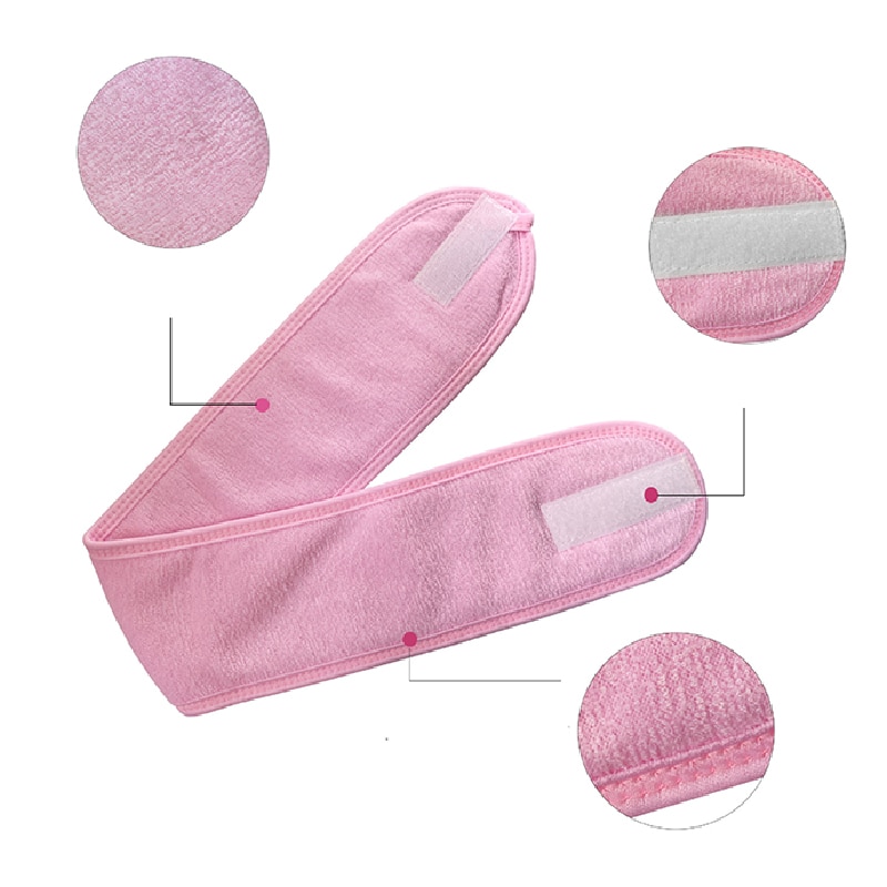 1pc justerbara ansiktshårband makeup pannband handdukar hårinpackning duschmössor stretch handduk rengöringsduk hårtillbehör