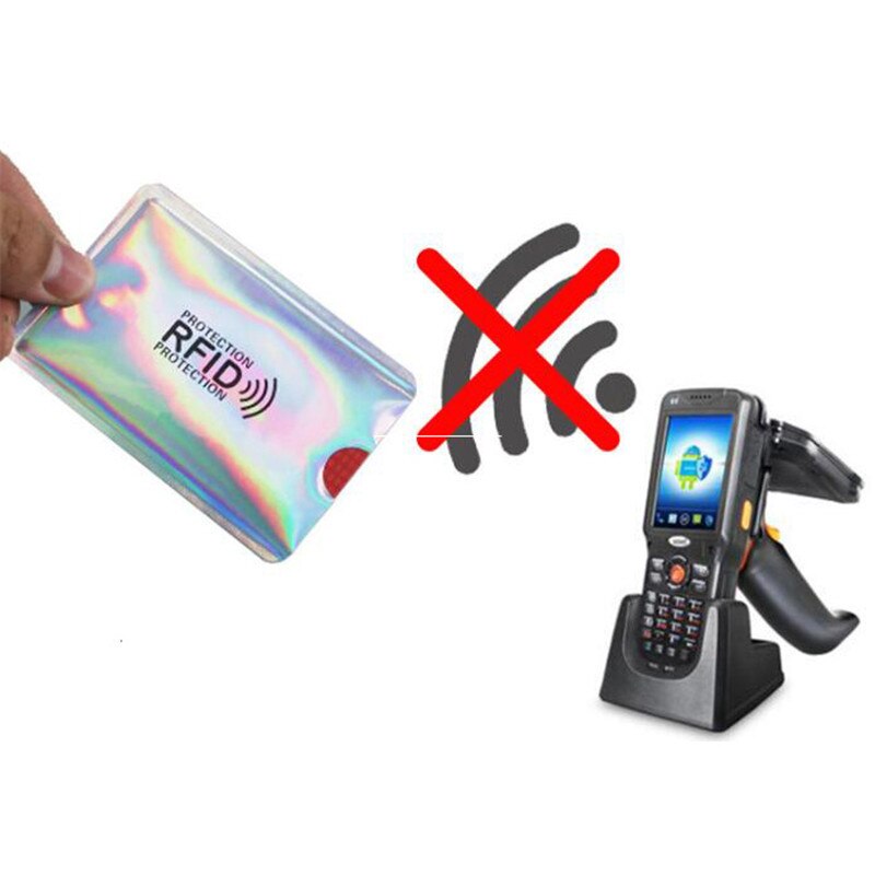 Porte-cartes Anti Rfid, 5 pièces, blocage NFC, serrure pour lecteur de carte d'identité, étui de Protection pour cartes de crédit en métal, étui en Aluminium