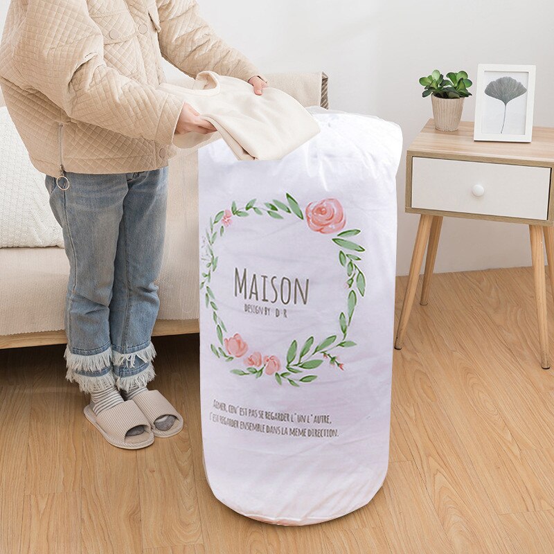 Storage Rangement Organizer Foldable Storage Bag Clothes Blanket Quilt Closet Sweater Organizer Box Pouch Zero Waste Bag#W