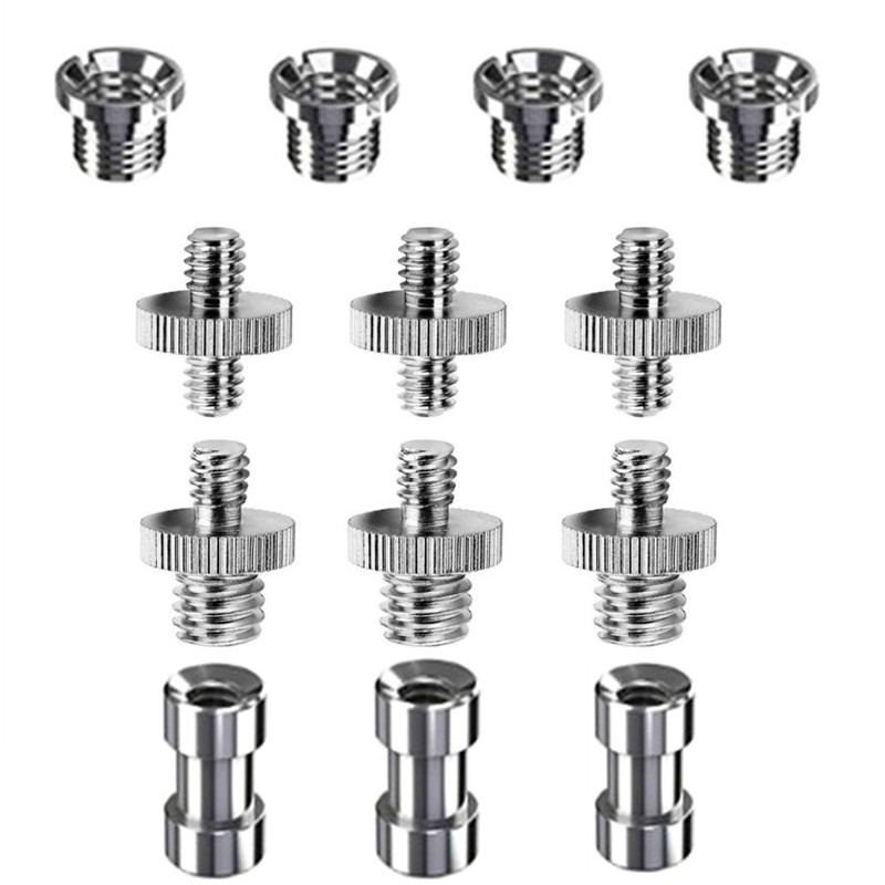 1/4 Schrauben kamera 1/4 Zoll Konverter Gewindes ch rauben montieren Blitz Blitzschuh Adapter Stativ gewinde Lichtst änder platte 3/8 "3/8" gesetzt