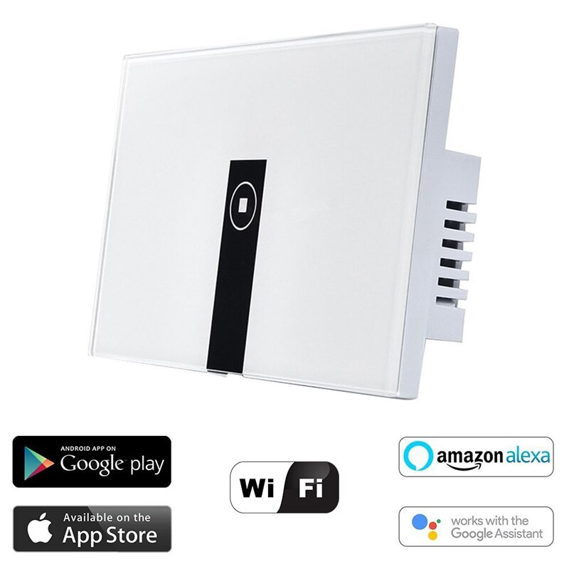 For Alexa WiFi Smart Light Switch, In-Wall Wireless On/Off Wall Switch, Timing, Voice App Remote Control, Compatible with Alexa