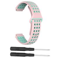 Voor Garmin Forerunner 220 230 235 630 620 735 Smart Horloge Nylon Sport Band Strap Wrist Band Horloge Band: pink blue