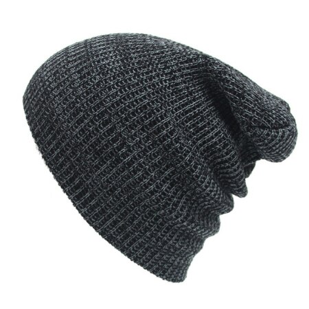 14 Color Unisex Sports Cap Running Cap Men Women Beanies Stripe Knitted Hip Hop Hat Male Female Warm Winter Fitness Jogging Caps: Black