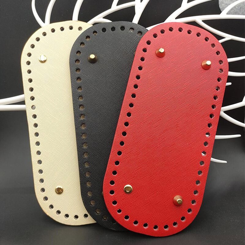 1PC Handbag Making Purse Bag Bottom Base Shaper Oval DIY Tote Bag Leather Accessories 10x22cm
