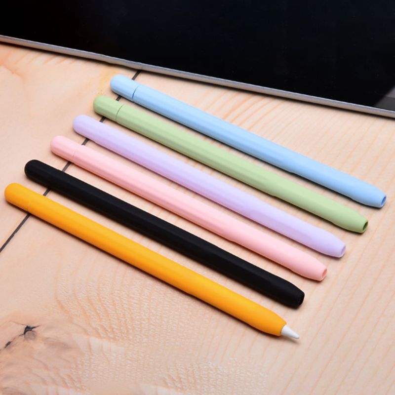 Capa de segurança protetora para apple pencil 2 anti-choque anti-perdido slicone capa de manga para ipad tablet touch pencil 2 kits