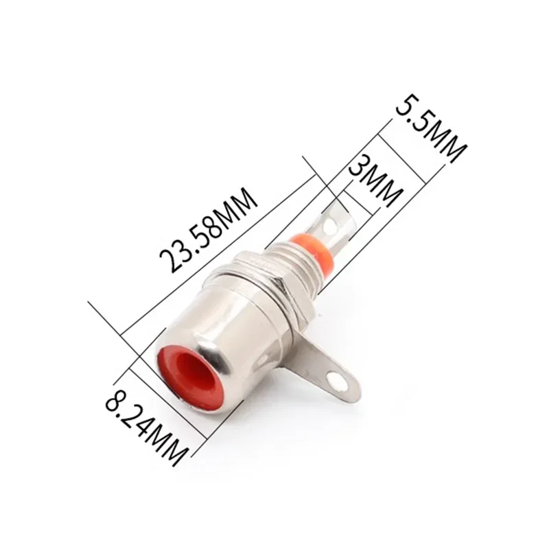 20/100Stck rca Buchse Adapter RCA Audio- Jack Stecker Vernickelt RCA Stecker Tafel montieren Buchse