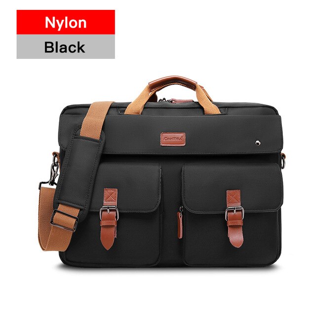 COOLBELL Backpack 17.3Inch Laptop Backpack Convertible Business Bag Casual Portable Multifunctional Ttravel Student Bag: BLACK