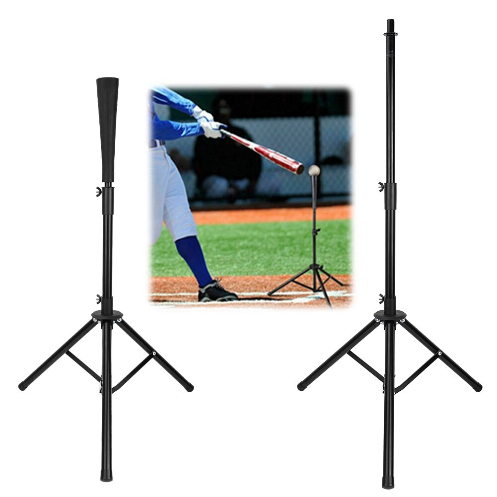 Solid Duurzaam 1Pc Batting Tee Verstelbare Softbal Vouwen Statief T Stand Praktijk Training Raken Bal