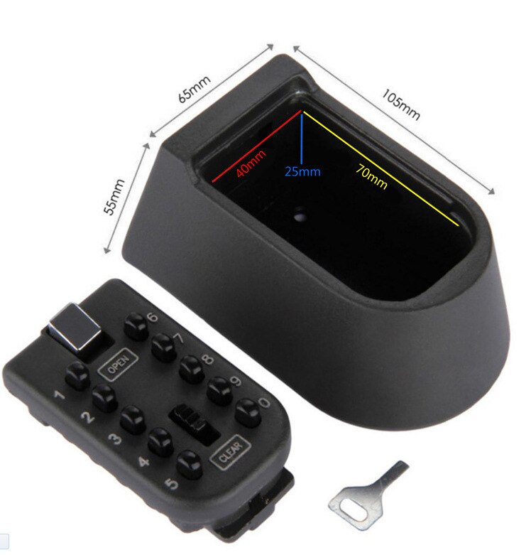 Coffre-fort avec serrure à combinaison de code | Boîte de rangement secrète, coffres-forts de sécurité à 10 numériques, pour armoire à domicile