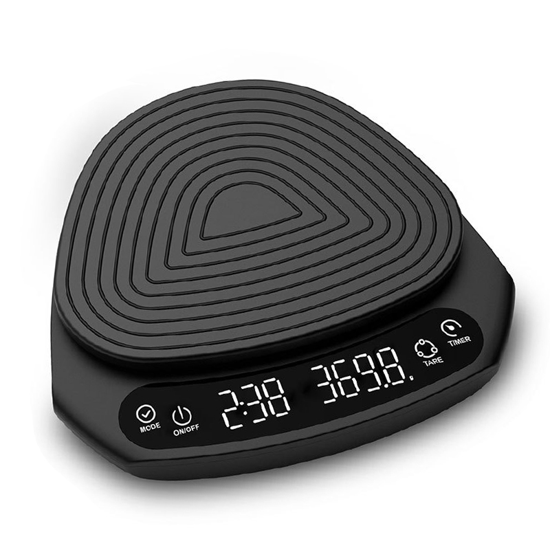 God digital kaffevekt timer 2kg /0.1g husholdnings drypp kjøkkenvekt med timer весы 커피 스케일 для кофе مقياس القهوة: B