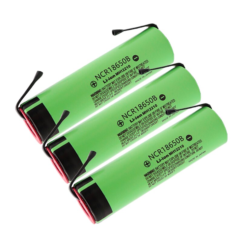 Original 3.7v 3400 mah 18650 battery Rechargeable Lithium Battery NCR18650B Suitable for battery DIY Nickel