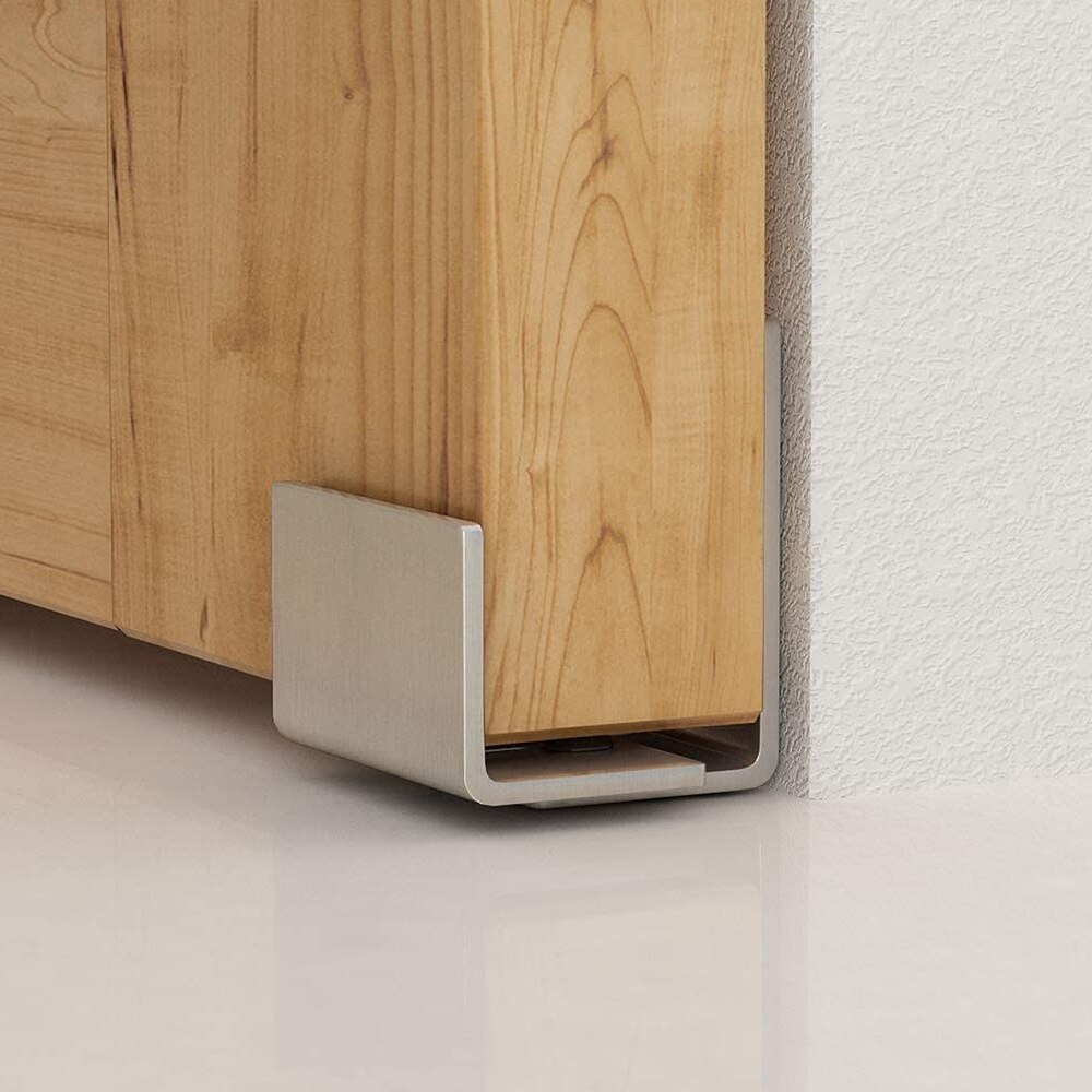 2 Stuks Floor Gidsen Schuifdeuren Schuur Deur Vloer Gids Bodem Rvs Schuifdeuren Schuur Deur Verstelbare Floor Gids Blijven Roller