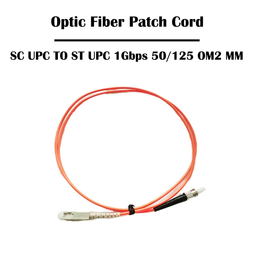 10 Pieces 15 Meter SC TO ST Fiber Patch Cord UPC/APC Single Mode SM Multi Mode OM1/OM2 Simplex 3.0mm FTTH Ethernet