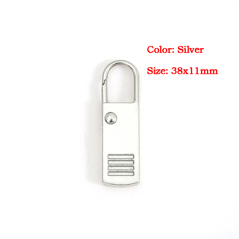 5/10pz cerniera in metallo tiro sostituzione cerniera staccabile cursore cerniera lampo testa tiro scheda kit di riparazione per accessori per vestiti da cucito artigianali: 4 # / Rame