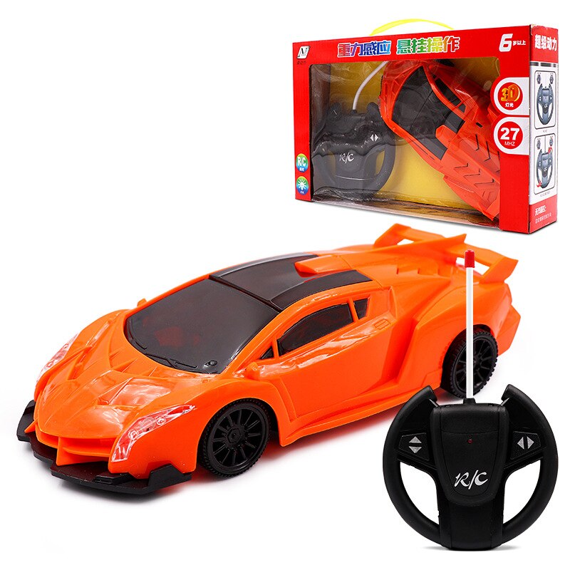 Neue Kinder der Vier-weg Fernbedienung Sport Auto Drift Auto Bugatti Fernbedienung Auto Modell Spielzeug: 4 Rambo Orange