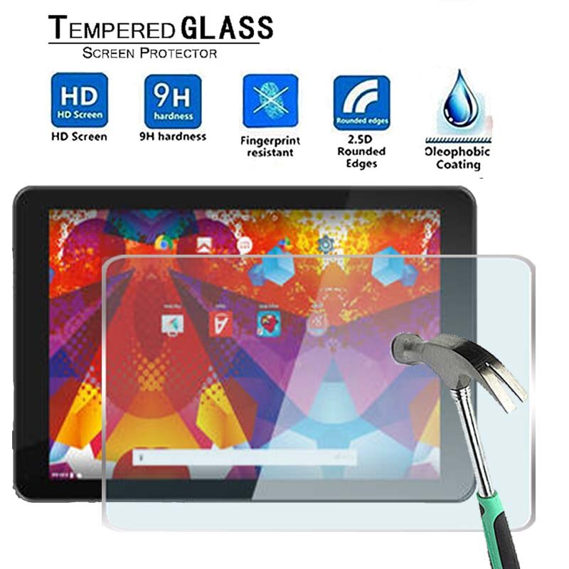 Til argos alba 10 tommer -premium tablet 9h skærmbeskytter af hærdet glas filmbeskyttelsesafskærmning