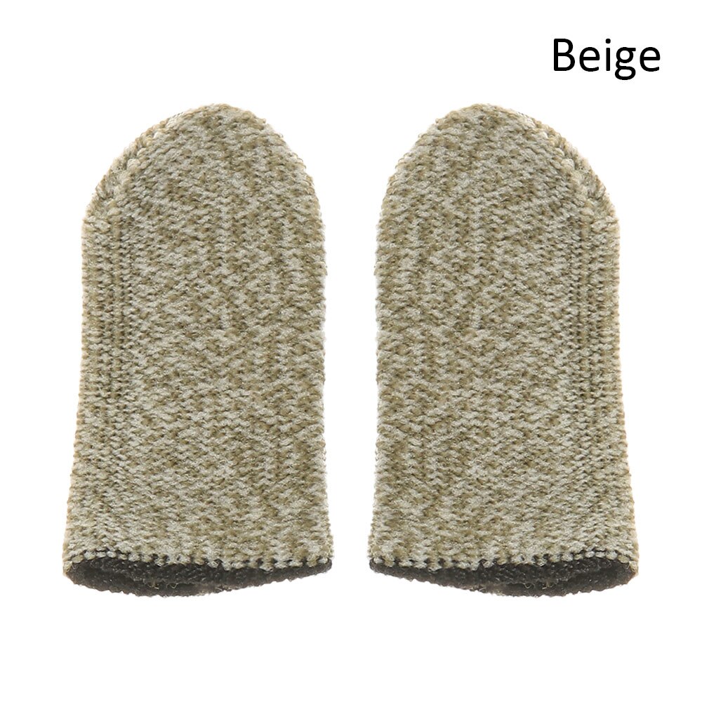 Guanti per Dita da Gioco - Tessuto a Maglia - Guanti Traspiranti Anti-sudore per Telefoni Cellulari: TypeB Beige